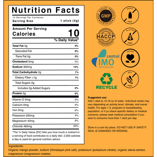 Performance 1 bag (14 sticks), Mango
